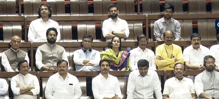 రాజ్యసభలో ప్రత్యేక ఆకర్షణ గా నారా లోకేష్